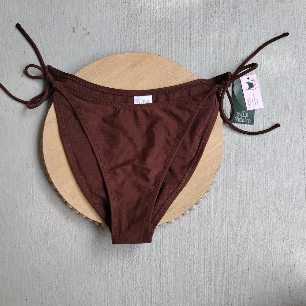 New Wild Fable Brown Bikini Bottom M (8-10)